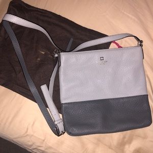 Kate Spade two tone gray crossbody